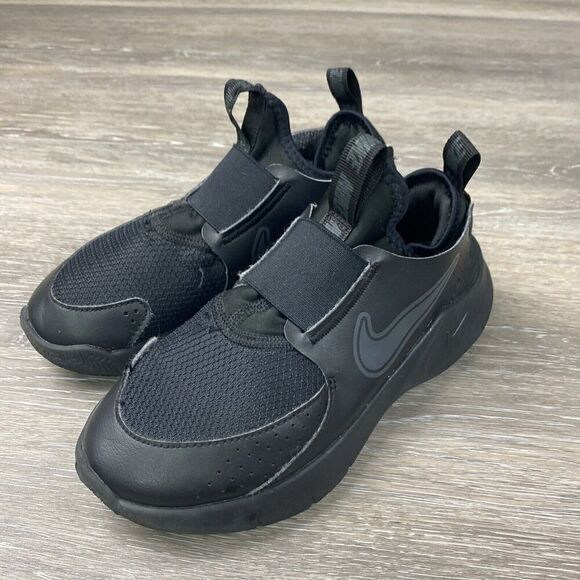 Nike Flex Runner 2Y Black White Kids Preschool Running Shoes FN1449-005 READ - Picture 1 of 11
